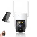 X3 Telecamera di sicurezza PTZ WiFi 2K ad energia solare con conversazione bidirezionale