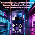 Console portatile X3 Ultra Retro con YouTube e TikTok - Nero trasparente