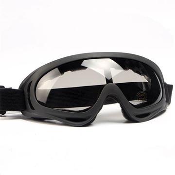 X400 Occhiali tattici da moto/sci con lenti rinforzate - Nero
