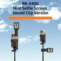 X40G Mini schermo monitor selfie con clip e telecomando Bluetooth