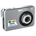 Fotocamera digitale HD X800 da 2.8" con registrazione video, zoom 16x - Argento