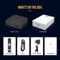 X5S MORTAL TV Box con Android 14 - 8K, telecomando vocale compatibile con Bluetooth - Nero