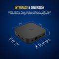 X5S MORTAL TV Box con Android 14 - 8K, telecomando vocale compatibile con Bluetooth - Nero