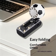 Ventola di raffreddamento X68 Football Design con display LED e funzione di compressione a freddo - 3600mAh - Nero