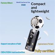 Ventola di raffreddamento X68 Football Design con display LED e funzione di compressione a freddo - 3600mAh - Nero