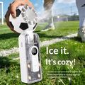 Ventola di raffreddamento X68 Football Design con display a LED e funzione di compressione a freddo - 3600mAh - Bianco