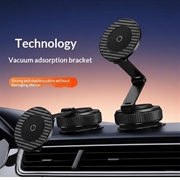 Supporto magnetico per telefono cellulare da auto X69ZS con rotazione a 360° - Grigio