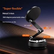 Supporto magnetico per telefono cellulare da auto X69ZS con rotazione a 360° - Grigio