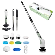 Spazzola elettrica senza fili X90 10 in 1 - Verde chiaro