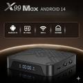 X99 MAX TV Box con Android 14 e telecomando vocale - 16GB - Nero