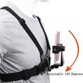 Supporto da petto per action camera XD-27 con supporto per telefono - Nero