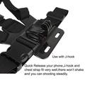Supporto da petto per action camera XD-27 con supporto per telefono - Nero