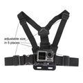 Supporto da petto per action camera XD-27 con supporto per telefono - Nero