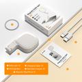 XJ105 Luce LED magnetica per selfie con specchio per il trucco e supporto per telefono - Bianco