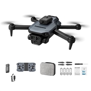 XKJ K6 MAX 3-Camera Obstacle Avoidance Drone HD Fotografia aerea Quadcopter RC pieghevole con batteria singola - Grigio