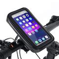 Custodia impermeabile XL per bicicletta / Supporto per bicicletta con attacco a 360 gradi per manubrio - 6.3" - Nero