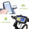 Custodia impermeabile XL per bicicletta / Supporto per bicicletta con attacco a 360 gradi per manubrio - 6.3" - Nero