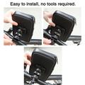Custodia impermeabile XL per bicicletta / Supporto per bicicletta con attacco a 360 gradi per manubrio - 6.3" - Nero