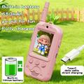 XM301 Video Walkie Talkie per bambini a doppia lente - Rosa