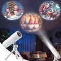 Lampada di proiezione natalizia XO-737 - 16 motivi, rotazione a 360°, treppiede rimovibile