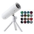 Lampada per proiezioni Halloween XO-737 - 16 motivi, rotazione a 360°, treppiede rimovibile