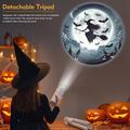 Lampada per proiezioni Halloween XO-737 - 16 motivi, rotazione a 360°, treppiede rimovibile