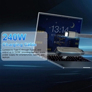 Cavo USB-C XO NB-Q311 con supporto pieghevole da 240W - 1.5m - Nero