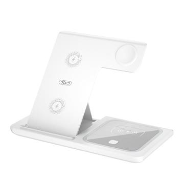 XO WX023 Caricabatterie wireless 3-in-1 15W - Bianco