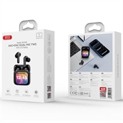Auricolari Bluetooth 6.0 XO X50 TWS - ANC + ENC, doppio microfono - Nero
