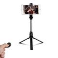 XT10 Bluetooth Treppiede per selfie con telecomando - Nero