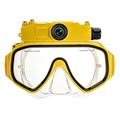 Maschera subacquea XT191 con fotocamera da 4 MP e Wi-Fi - Gialla