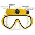 Maschera subacquea XT191 con fotocamera da 4 MP e Wi-Fi - Gialla