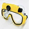 Maschera subacquea XT191 con fotocamera da 4 MP e Wi-Fi - Gialla