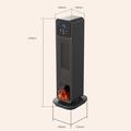 Riscaldatore elettrico portatile in ceramica XY-801 da 2200W con telecomando - Nero