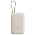 Xiaomi 10000mAh Banca di alimentazione con cavo USB-C integrato 22.5W - Beige
