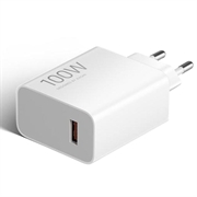 Caricabatterie da viaggio Xiaomi GaN da 100W con cavo USB-C MDY-19-ER - Bianco