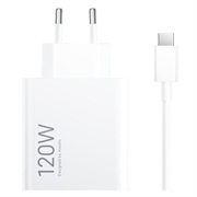 Caricatore da muro Xiaomi HyperCharge Combo da 120W con cavo USB-C MDY-14-EE - Bianco