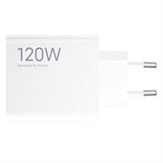 Caricatore da muro Xiaomi HyperCharge Combo da 120W con cavo USB-C MDY-14-EE - Bianco