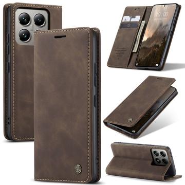 Custodia a Portafoglio Caseme 013 Serie per Xiaomi 14T Pro - Color caffé