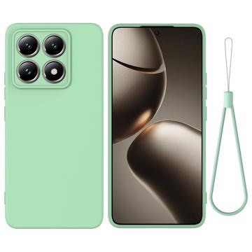 Custodia in Silicone Liquido per Xiaomi 14T Pro - Verde