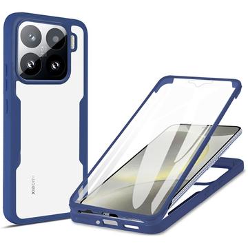 Custodia per Xiaomi 15 serie 360 Protection - Blu / trasparente