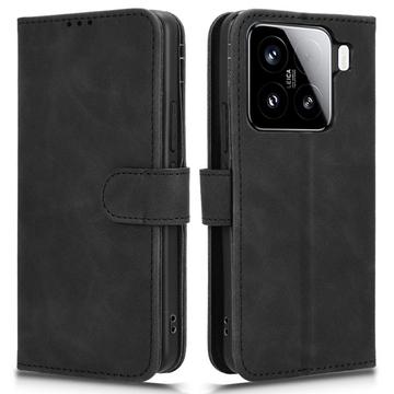 Custodia a Portafoglio per Xiaomi 15 Pro con Chiusura Magnetica - Nera