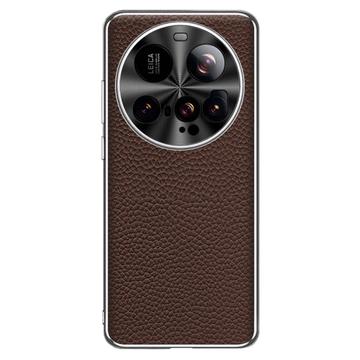 Custodia Xiaomi 15 Ultra in TPU rivestita in pelle - Marrone