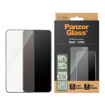 Proteggi Schermo PanzerGlass Ultra-Wide Fit per Xiaomi 15 Ultra - Bordo Nero