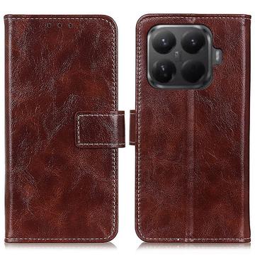 Xiaomi 15T Pro Custodia a portafoglio con supporto - Marrone