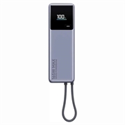 Xiaomi 165W Power Bank con cavo USB-C integrato 10000mAh - Grigio