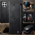 Custodia a portafoglio in pelle di vitello con blocco RFID Xiaomi 17 Caseme 033 - Nera