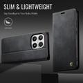 Custodia a portafoglio in pelle di vitello con blocco RFID Xiaomi 17 Caseme 033 - Nera