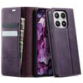 Custodia a portafoglio in pelle di vitello con blocco RFID Xiaomi 17 Caseme 033 - Viola