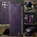 Custodia a portafoglio in pelle di vitello con blocco RFID Xiaomi 17 Caseme 033 - Viola